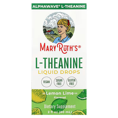 Mary Ruth's L-Theanine Drops Lemon Lime - 2 fl oz