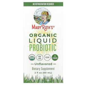 Mary Ruth's Organic Liquid Probiotic, unflavored, 2 fl. oz.