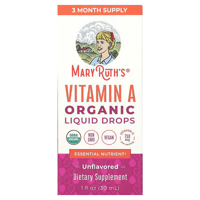 Mary Ruth's Vitamin A Organic Liquid Drops, 1 fl. oz.