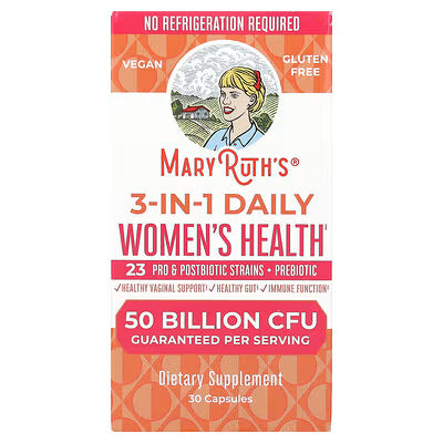 Mary Ruth's 3-IN-1 Daily Women's Health, 50 Billion CFU, 30 caps