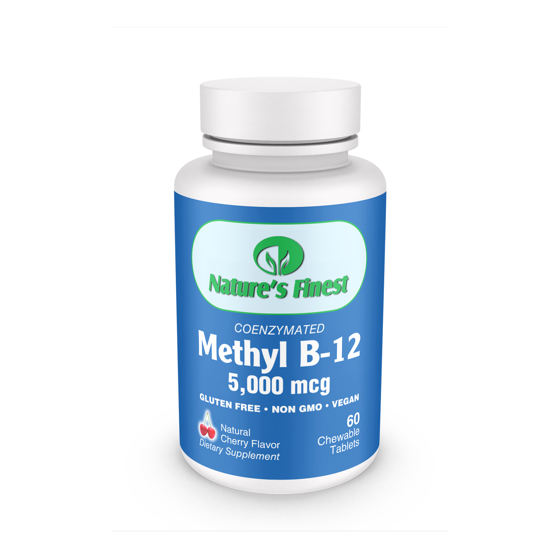 Nature's Finest Methyl B-12 5,000mcg - 60 Cherry Chewables