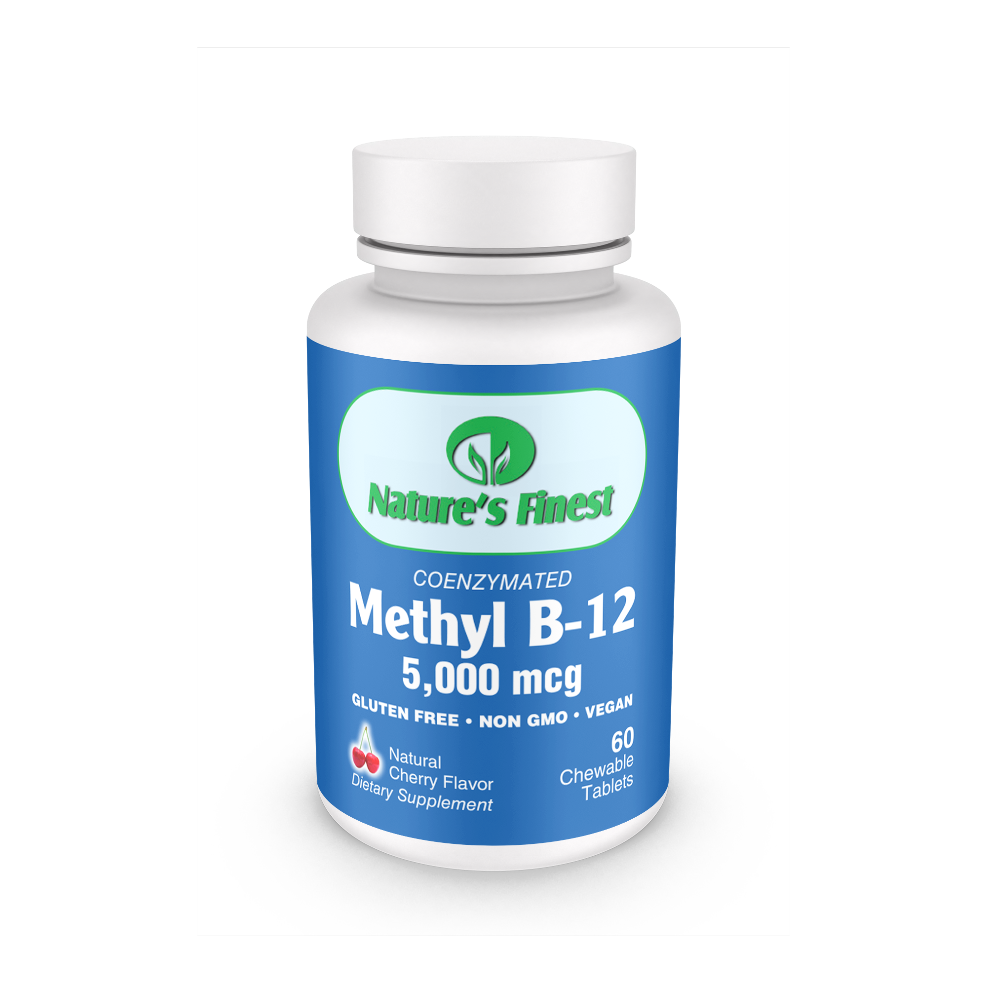 Nature's Finest Methyl B-12 5,000mcg - 60 Cherry Chewables