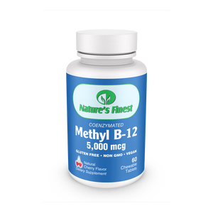 Nature's Finest Methyl B-12 5,000mcg - 60 Cherry Chewables