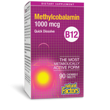 Natural Factors Vitamin B12 Methylcobalamin 1000 mcg 90 Tabs