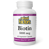 Natural Factors Biotin 5000 mcg 60 caps