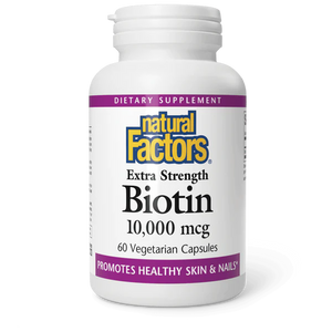 Natural Factors Biotin Extra Strength 10,000 mcg 60 Vegcaps