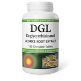 Natural Factors Deglycyrrhizinated Licorice (DGL) 400 mg 180 chewable tabs