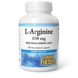 Natural Factors l-arginine 500 mg 180 vegcaps
