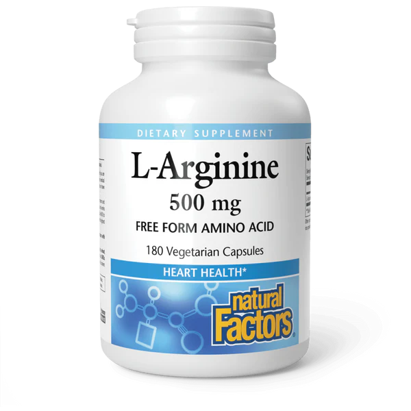Natural Factors l-arginine 500 mg 180 vegcaps
