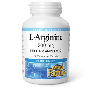 Natural Factors l-arginine 500 mg 180 vegcaps