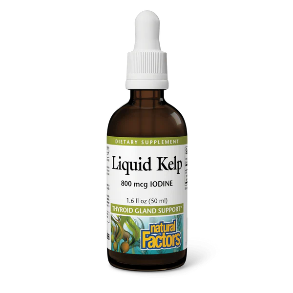 Natural Factors Liquid Kelp 800 mcg Iodine - 50 ml