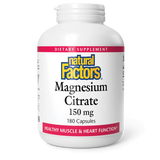Natural Factors Magnesium Citrate 150 mg 180 caps