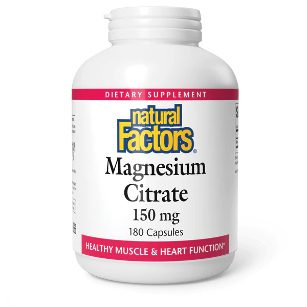 Natural Factors Magnesium Citrate 150 mg 180 caps