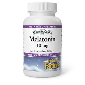 Natural Factors Melatonin 10mg 60 Chewable Tabs