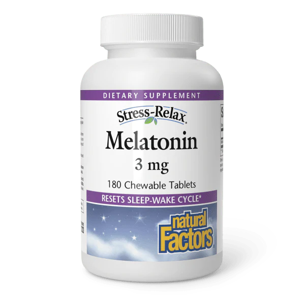Natural Factors Melatonin 3mg - 180 Chewable Tabs