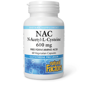 Natural Factors NAC (N-Acetyl-L-Cysteine) 600 mg 60 Vcaps