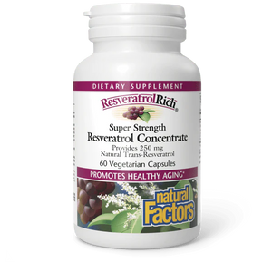 Natural Factors ResveratrolRich® 250 mg 60 vegcaps