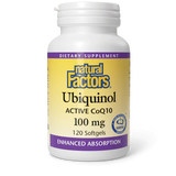 Natural Factors Coenzyme Q10 100 mg 120 Softgels