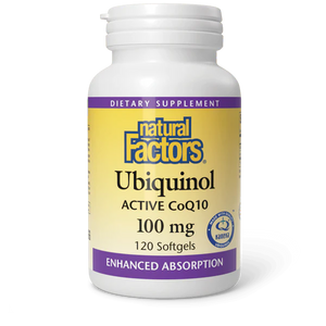 Natural Factors Coenzyme Q10 100 mg 120 Softgels
