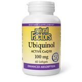 Natural Factors Ubiquinol Active CoQ10 100 mg 60 Softgels
