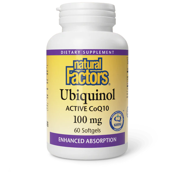 Natural Factors Ubiquinol Active CoQ10 100 mg 60 Softgels