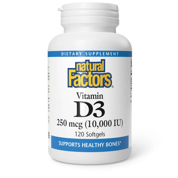 Natural Factors Vitamin D3 10,000 IU - 120 softgels