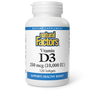 Natural Factors Vitamin D3 10,000 IU - 120 softgels