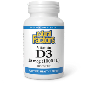 Natural Factors Vitamin D3 1000 IU 180 softgels