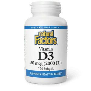 Natural Factors Vitamin D3 2000 iu