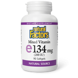 Natural Factors Vitamin E 134mg (200IU) 90 softgels