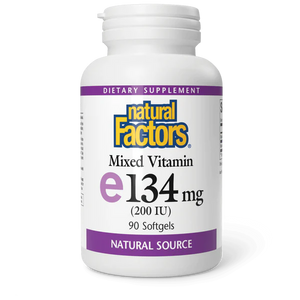 Natural Factors Vitamin E 134mg (200IU) 90 softgels