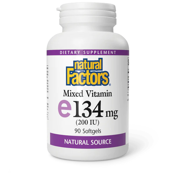 Natural Factors Vitamin E 134mg (200IU) 90 softgels