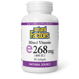 Natural Factors Vitamin E 268 mg (400 iu) - 90 softgels