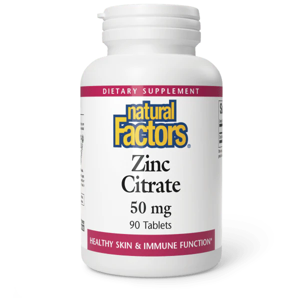 Natural Factors Zinc Citrate 50 mg 90 tabs