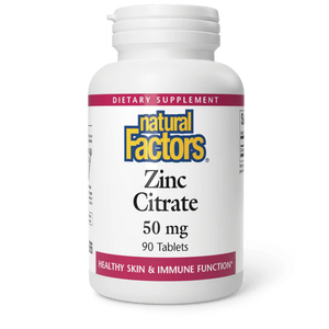 Natural Factors Zinc Citrate 50 mg 90 tabs