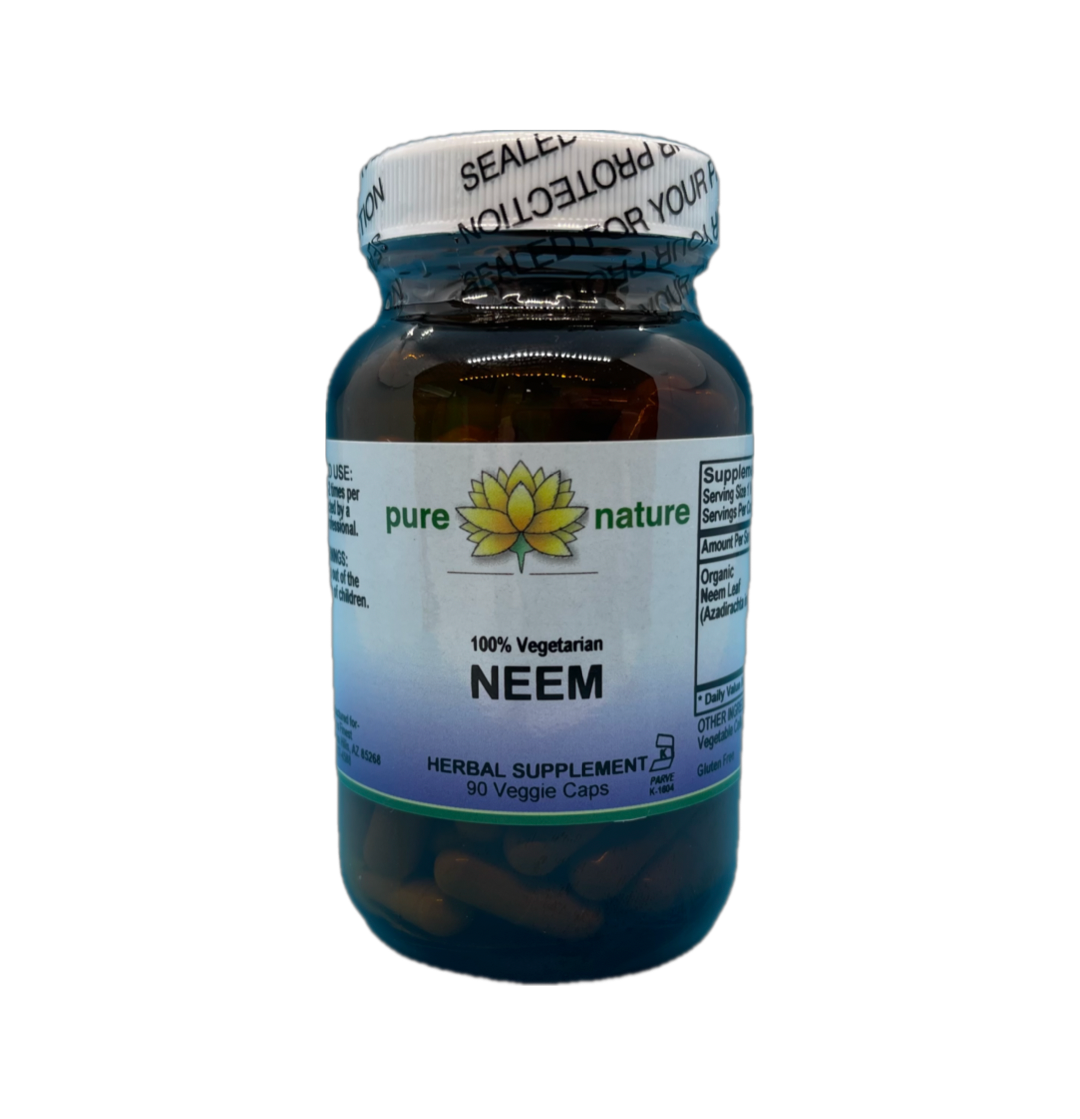 Pure Nature Neem (Organic) 90 veg caps