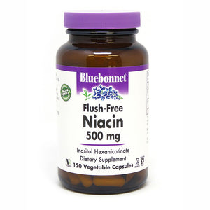 Bluebonnet Niacin (Flush Free) 500mg 120 veg caps