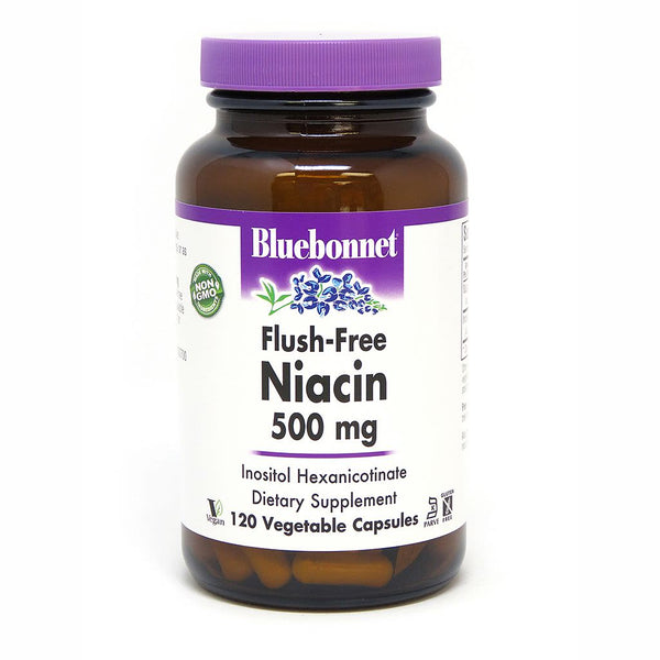Bluebonnet Niacin (Flush Free) 500mg 120 veg caps