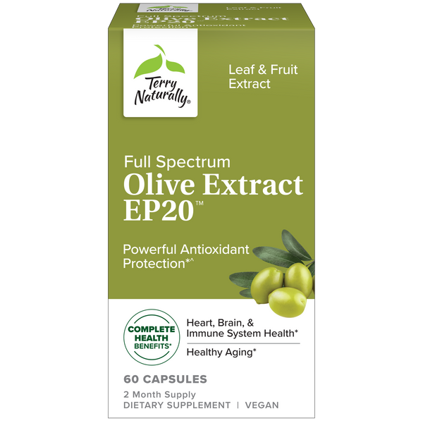 Terry Naturally Olive Extract EP20 - 60 Capsules