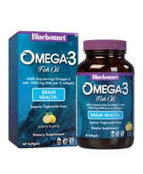 Bluebonnet Omega-3 Brain Formula Fish Oil 60 softgels