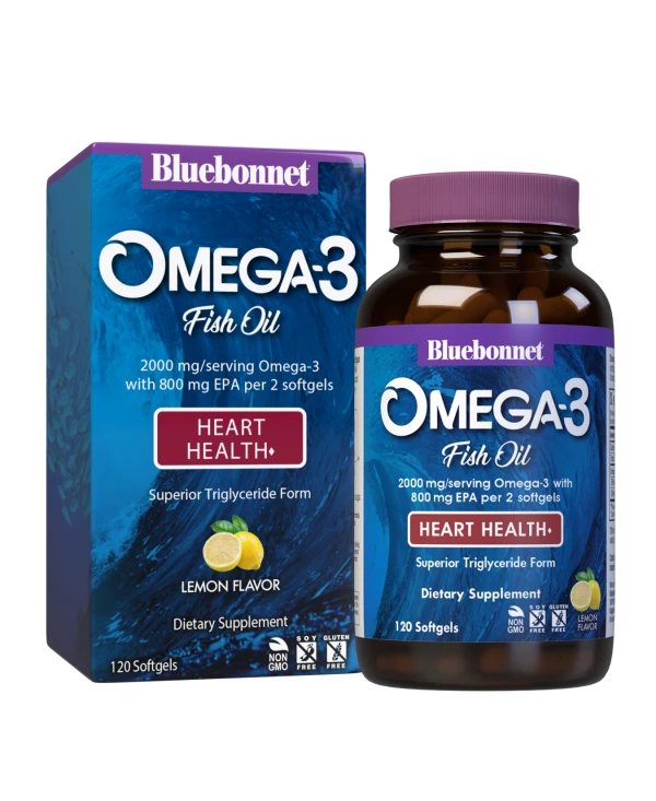 Bluebonnet Omega-3 Heart Formula Fish Oil softgels
