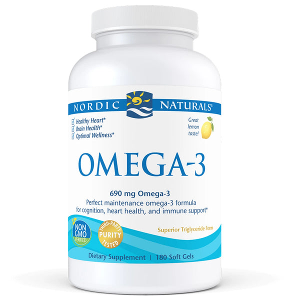 Nordic Naturals Omega-3 Fish Oil 180 softgels