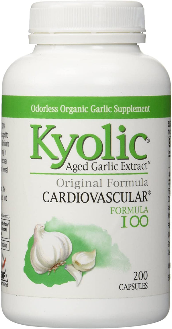 Kyolic Aged Garlic Extract Cardiovascular Formula 100 | 200 Capsules