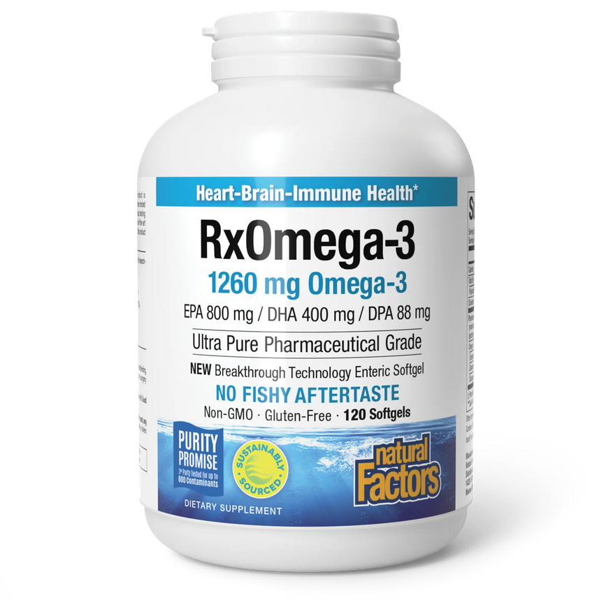 Natural Factors RxOmega-3 1,260mg Fish Oil