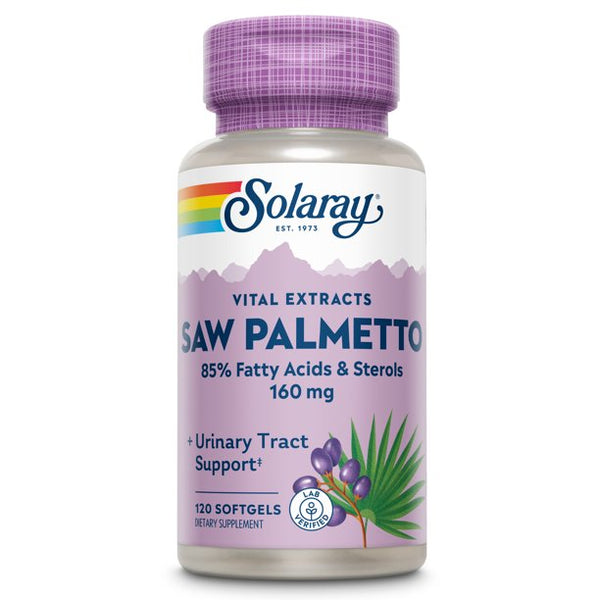 Solaray Saw Palmetto Berry Extract - 120 softgels