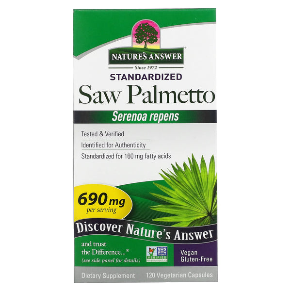 Nature's Answer Saw Palmetto - 120 Veg Caps
