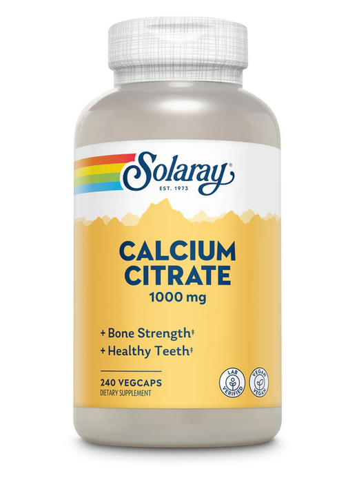Solaray Calcium Citrate 1000mg - 240 Veg Caps