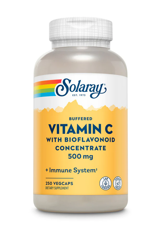 Solaray Buffered Vitamin C w/ Bioflavonoid Concentrate 500mg - 250 Veg Caps