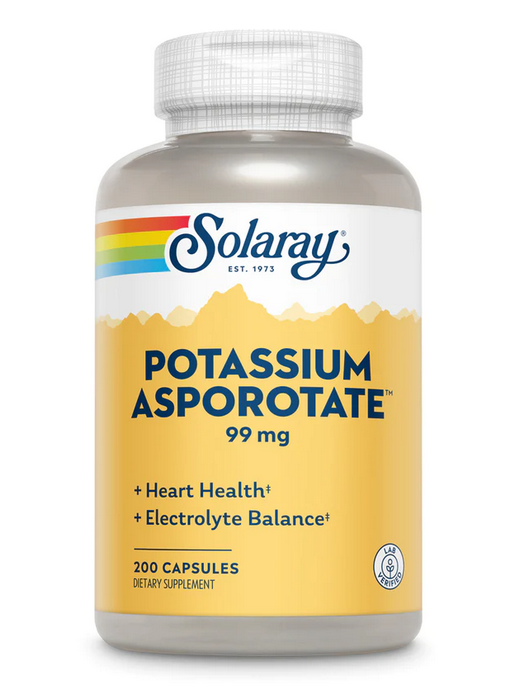 Solaray Potassium Asporotate 99mg - 200 Capsules