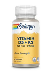 Solaray Vitamin D3 and K2 - 60 Veg Caps